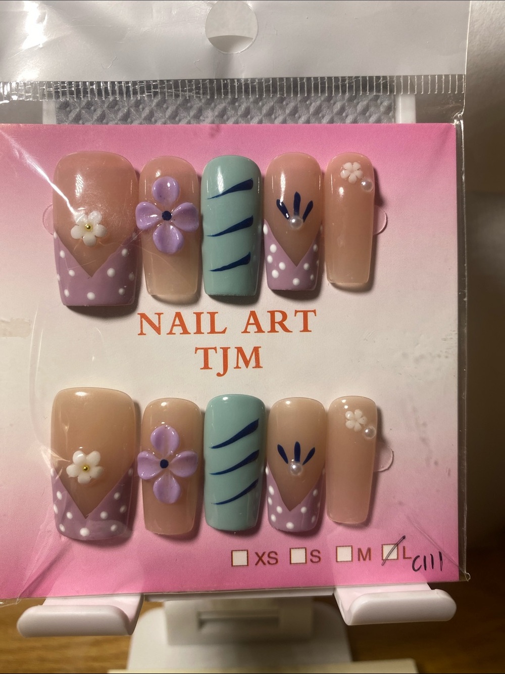 Floral Pastel Press-On Nail Set